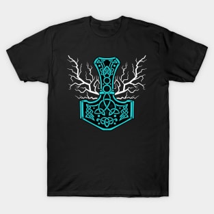 The hammer of Thor with lightning - Mjolnir T-Shirt